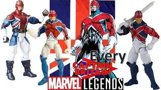 Every Marvel Legends Captain Britain Toybiz and Hasbro Comparison List
