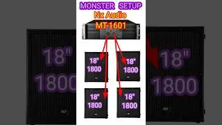 Nx Audio MT 1601 amplifier me kitna bass chalaye #price #dj setup #original #shortvideo