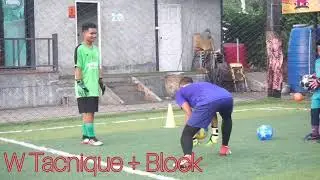 Goalkeeper Training CU38 Academy  Footstep + W Tacnique + Block