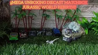 Mega Unboxing Diecast Matchbox Jurassic World Rebirth Mattel 