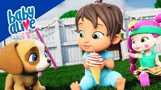 Le Chiot Vole La Glace ! 🐶 Dessin Animé Pour Bébé 🍦 Baby Alive Français 💕