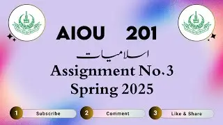 AIOU Code 201 Solved Assignment No.3 Spring 2025