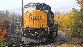 Three Brand New Rebuilt EMD SD70MAC's on One Train!