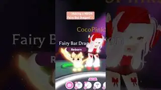 Making a NEON Fairy Bat Dragon! ✨💖 #adoptme #adoptmecreator #cocopinksky