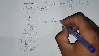 Os n&uacute;meros x; 10,5; 24 e 15 formam, nessa ordem, uma propor&ccedil;&atilde;o. a) Qual &eacute; o valor do n&uacute;mero x?  ...