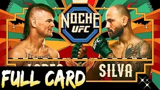 Noche UFC Predictions Lopes vs Silva Full Card Betting Breakdown