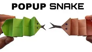 How To Make Origami Snake🐍 | Moving Paper Snake