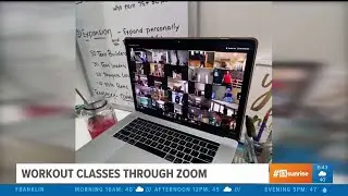 Workout classes through Zoom