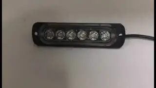 Green Super Slim 6LED Police Car Vehicle Strobe Lighthead Truck Ambulance Side Market Light