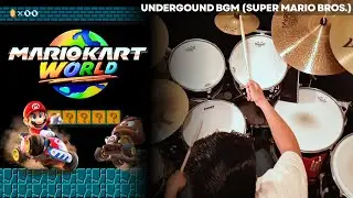 Underground BGM DRUM COVER from Mario Kart World - JVDrumming