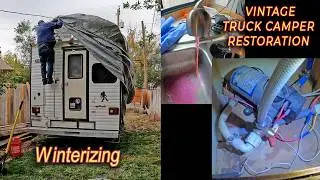 Winterization & Winter Storage .. Vintage Truck Camper Restoration