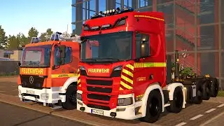 Emergency call 112 - German Firefighters First Responding on Cow Rescue! 4K