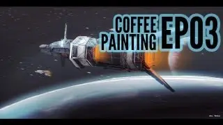 CoffeePainting: Space scene
