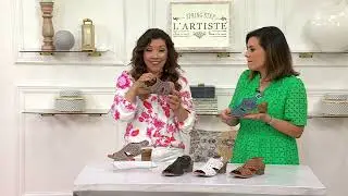 Spring Step Leather Heeled Sandals Kovach on QVC