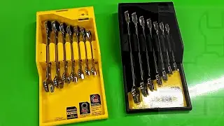 Stanley Ratcheting Wrench Sets MM and SAE