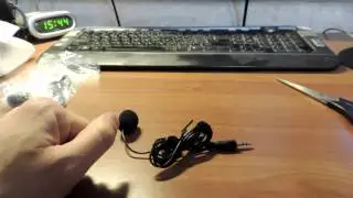Нагрудные микрофоны 3.5mm Tie Lapel Lavalier Clip Microphone с AliExpress + тест записи