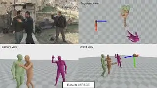 PACE: Human and Camera Motion Estimation from in-the-wild Videos