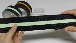 Black PVC Anti-Slip Tape with Glow Strip &mdash; Visible in the Dark 🌙🖤