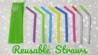 Reusable Drinking Straws - Amazon Review!