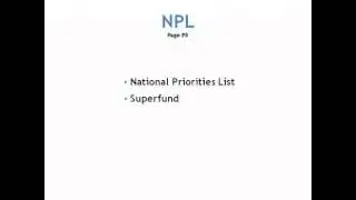 National Priority List (NPL)