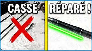 Comment réparer une canne à pêche cassée et changer l'anneau du scion