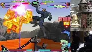 MvC2: Jambitboom - Cable/Storm (60%) Comeback vs Sim/Sent/Anakaris (175%) [Maddroo] .:11.14.25:.