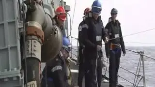 HMS Westminster conducts Replenishment at Sea (2011)