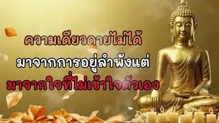ความเดียวดายไม่ได้มาจากการอยู่ลำพัง…แต่มาจากใจที่ไม่เข้าใจตัวเอง | ฟังธรรมะแล้วใจจะเบา