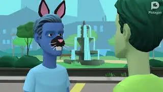 Scaley and Goaty get animated (the first Plotagon animation I created)