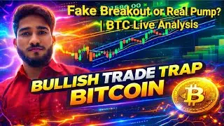 🔥BULLISH TRADE TRAP BITCOIN 🚨 | Fake Breakout or Real Pump? | BTC Live Analysis