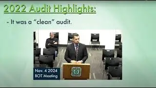Message from the Mayor: 2022 Audit