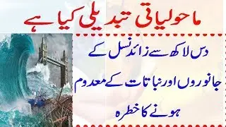 What is Climate Change | Causes and Effects of Climate Change 2019 urdu hindi