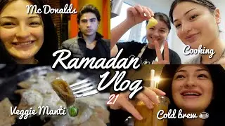 RAMADAN VLOG 21 - Veggie Manti 🫑& McDonalds nach Iftar ☕️