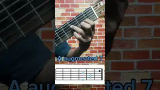 A augmented 7 chord / A aug 7 / guitar chord