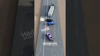 Car Flips? 🤯 DO NOT Brake in the Middle of the Highway! (Chain Collision Secret)