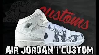 NIKE AIR JORDAN 1 MID SPLASH CUSTOM