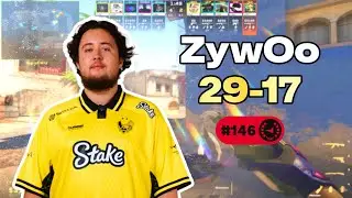 ZYWOO 29-17 w/apEX против b1t EU FACEIT POV (Mirage) | 3841 ELO
