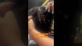 Micro Loc Install | Starter Locs | Interlock       #microlocs #starterlocs #locs #locjourney