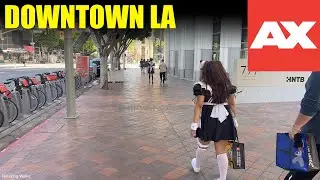Walking to Anime Expo Downtown LA Walking tour
