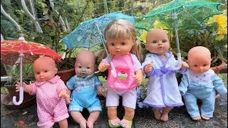 Baby Doll Rain Rain Away Learn Colors Umbrella - Rain rain away song