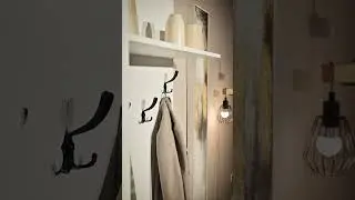 Cuier hol Alb + Oglinda Blanco C02