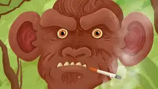Apeman by the Kinks music poster in timelapse