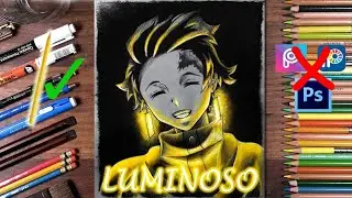 Como dibujar un efecto luminoso - How to make bright effect