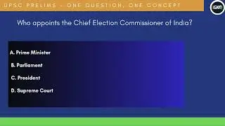 UPSC Prelims MCQ | One Question One Concept | India GK Quest