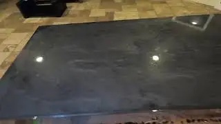 Lava Rock finish epoxy coffee table top