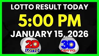 Lotto Result Today 5PM January 15, 2026 Swertres EZ2 PCSO Lotto Draw