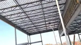 How to do slab, control joints, layout,metal stud wall framing,install door frames,roof drain system