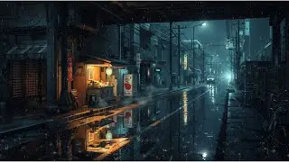 Midnight Rain in Tokyo 🌙 Cinematic Lofi Ambience for Study & Work