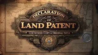 Declaration of Land Patent: Certified Copy of Original Title