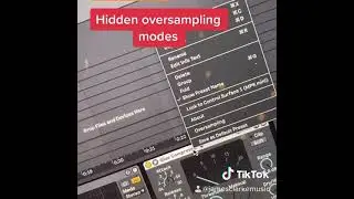 Ableton - oversampling mode for optimal sound quality